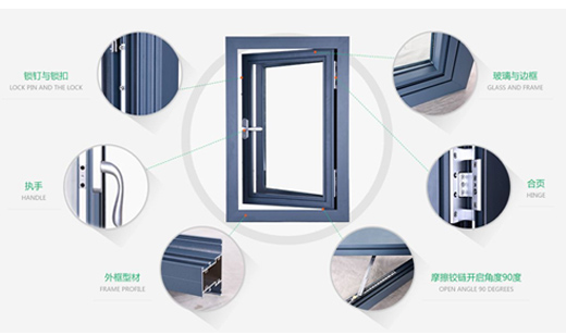 謙益鋁合金平開窗|50系列 謙益鋁合金平開窗|50系列